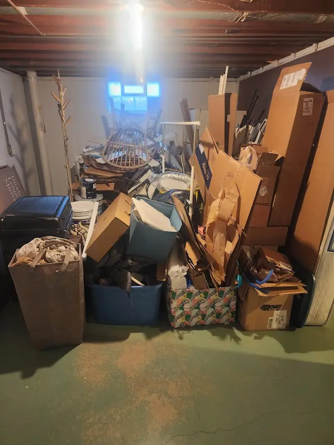 Roll-off dumpster container at job site for Construction Dumpster Rental in Norwalk